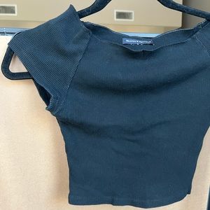 brandy melville off the the shoulder crop top